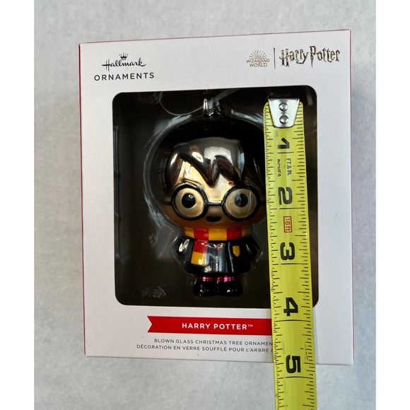 Harry Potter Blown Glass Christmas Tree Ornament Hallmark NEW - Picture 3 of 4